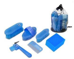 Zestaw do czyszczenia konia York Sweety niebieski