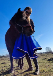 Spódnica jeździecka Złoty Koń chabrowa