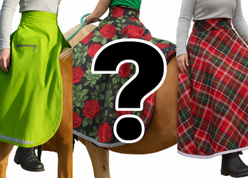 Zestaw wybranych 2 spódnic jeździeckich