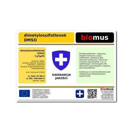 DMSO Dimetylosulfotlenek 1 kg 