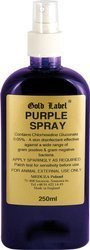 Purple Spray Gold Label