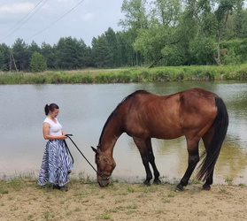 Spódnica jeździecka letnia zebra