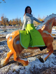 Spódnica jeździecka Złoty Koń zielone jabłuszko